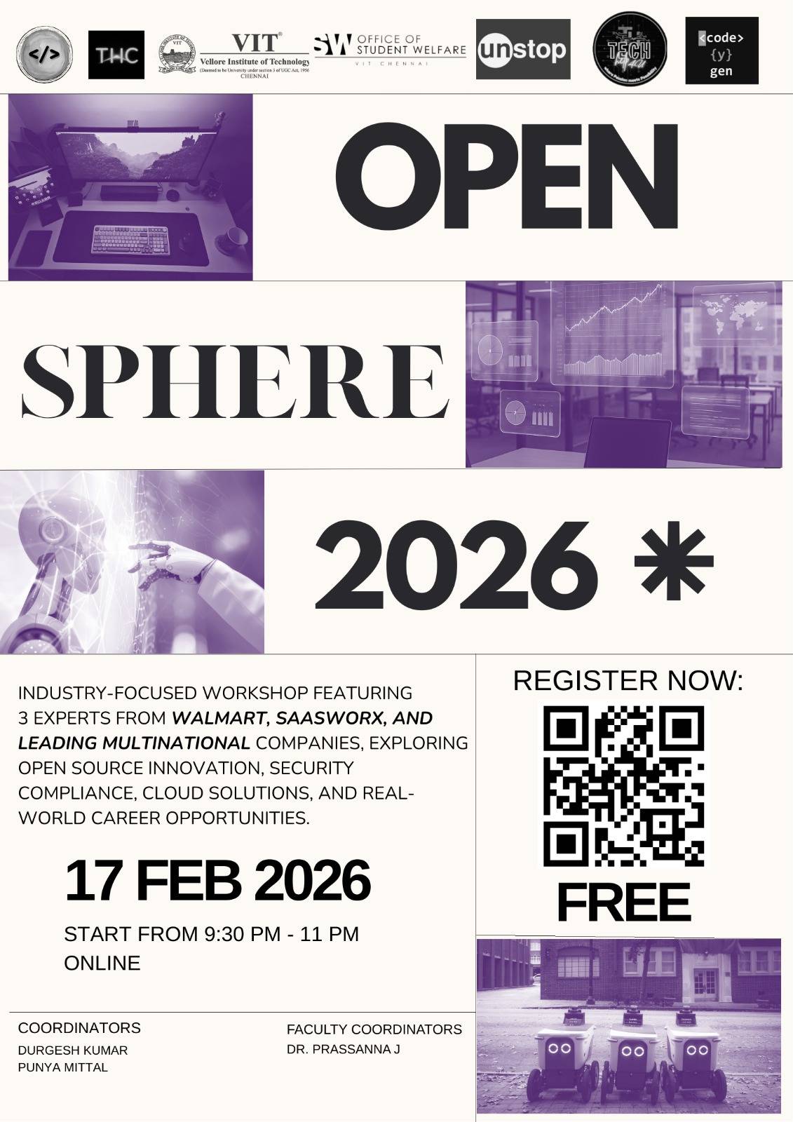 Y-SoC Presents: Open Sphere 2026 – Industry Workshop Poster